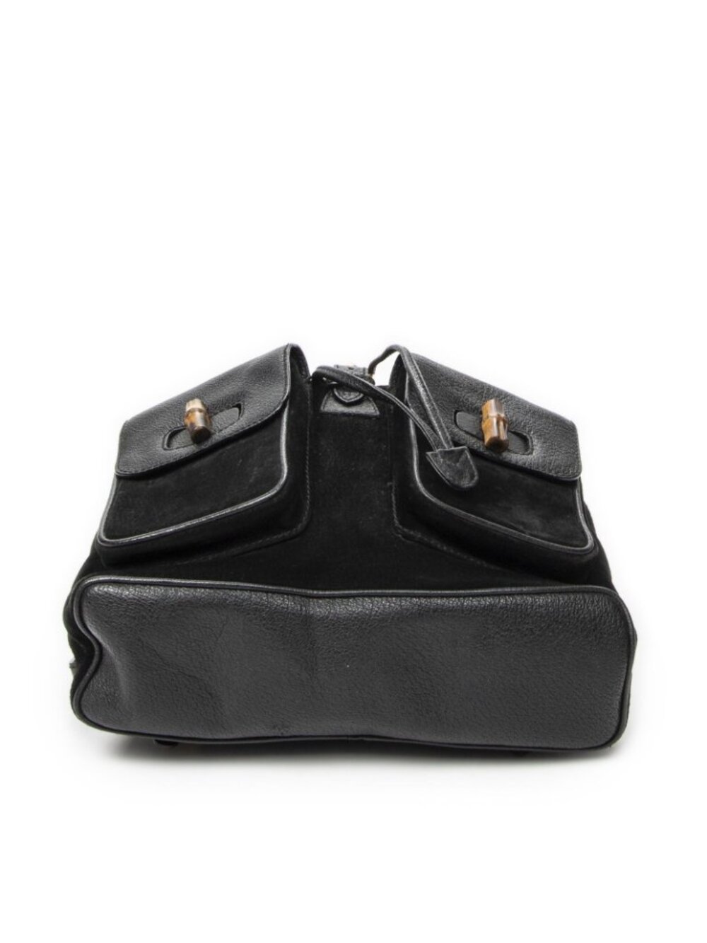 Gucci Rajibanbu Backpack Black Suede Leather - Picture 6 of 10